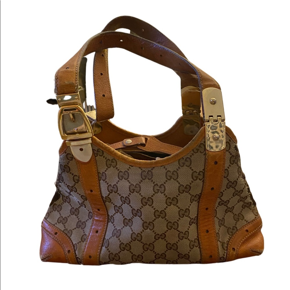 Gucci Vintage Authentic Fabric GG Handbag